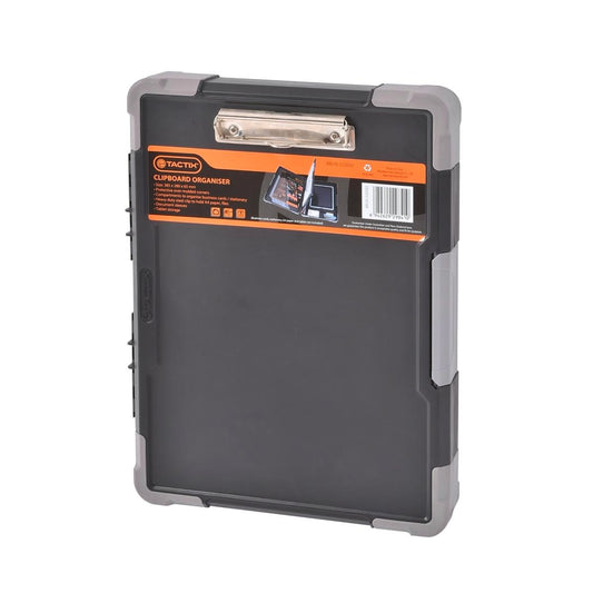Tactix Clipboard Organiser - A4 Size - Polypropylene - Durable Storage - Auzzistore