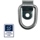 Grunt D Ring Anchor Points 4 Pack - Heavy Duty Steel - 35mm Size - Silver