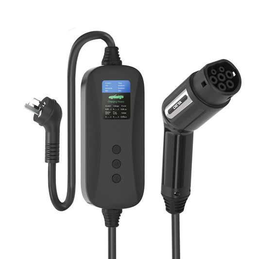 Deta 3.6kW 15A Portable EV Charger - 5m Cable - IP68 Weather Resistant - Auzzistore