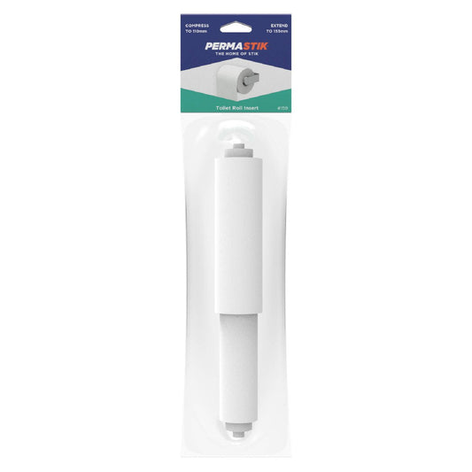 Permastik Toilet Roll Holder Insert - Adjustable - Plastic - Easy Fit