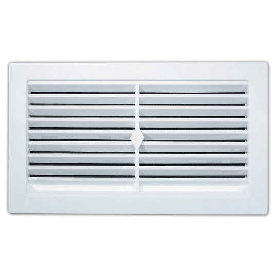 Haron Snap In Wall Vent - 245 x 145mm - White Plastic - Easy Install - Auzzistore