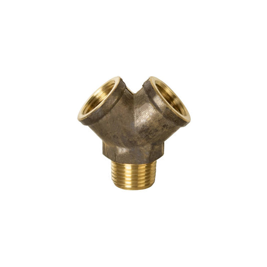 Brasshards 15mm Brass Y Fitting Tap Adaptor - Lead-Free - WaterMark Approved - Auzzistore