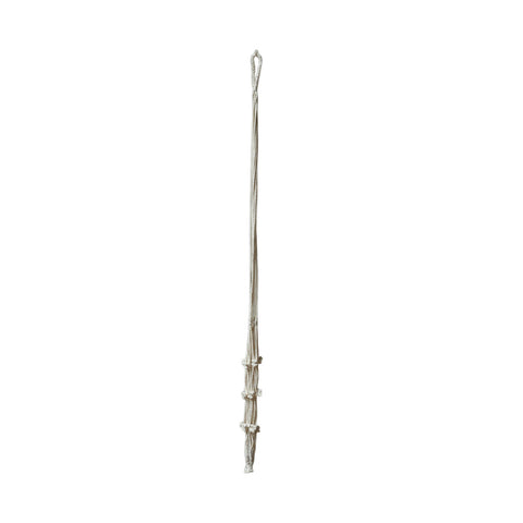Eden 110cm Cotton Macrame Hanger - Hand-Woven Plant Display with Tassels