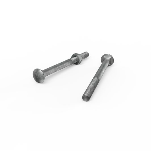 Zenith Hot Dip Galvanised M6 x 75mm Cup Head Bolts Nuts 25 Pack – view 2 - Auzzistore