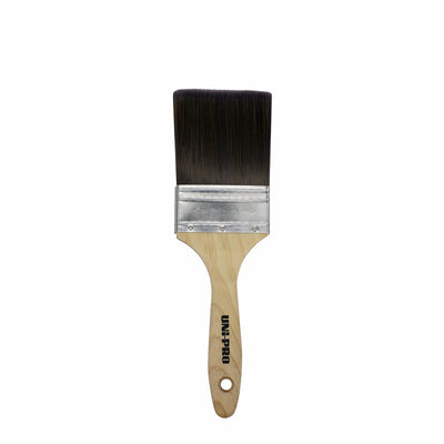 Uni Pro 75mm Synthetic Wall Paint Brush - Smooth Finish - Brown
