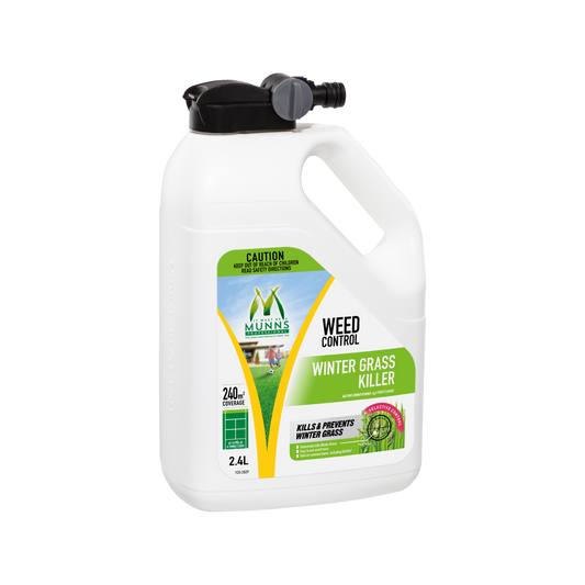 Munns Professional Winter Grass Killer - 2.4L Liquid - Hose-On - 240m² - Auzzistore