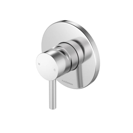 Flexipsray Chrome Splash Bath Shower Mixer - 110mm x 125mm x 115mm - Chrome Finish