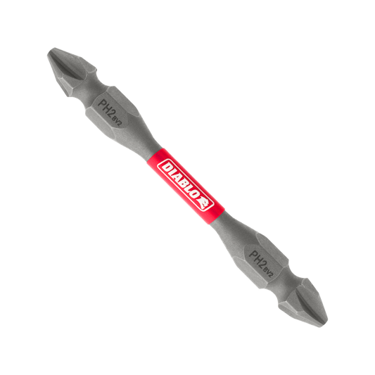 Double Ended Power Bit PH2 - 2 Pack - 50mm x 9.5mm x 153mm - Quick Change – view 2 - Auzzistore