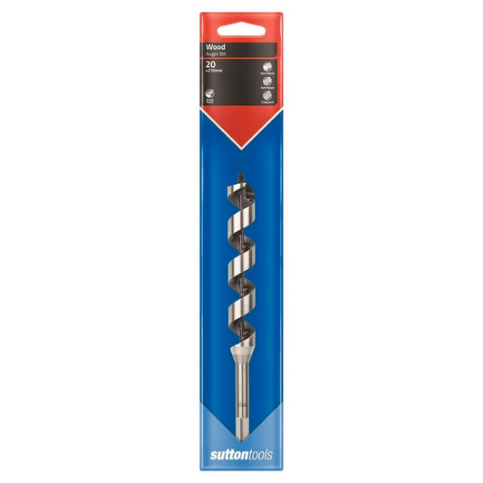 Sutton Tools Short Auger Bit 210 x 20mm Steel Fast Drilling - Auzzistore