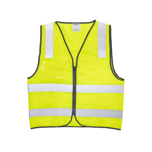 Citeco 2XL Hi Vis Day Night Zipper Vest - Yellow - Enhanced Visibility - Auzzistore
