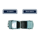 Grunt Pull Tie Down Strap 25mm x 1m Polyester 100kg Capacity 2 Pack
