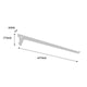 Flexi Storage 400mm White Single Slot Bracket Steel Easy Install