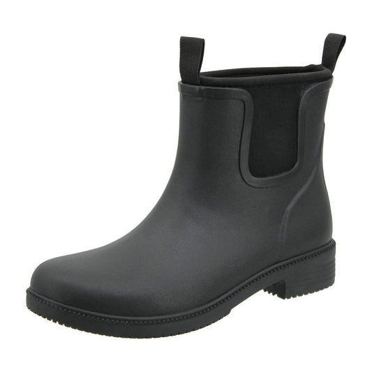 Craftright Black Gumboots Size 10 - Water-Resistant Neoprene Rubber - Slip-Resistant