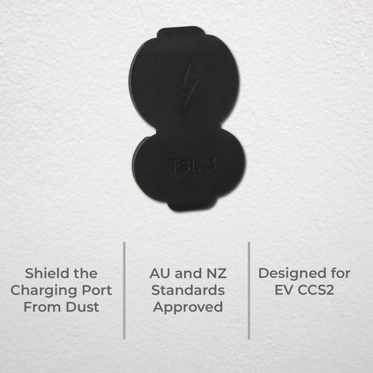 Deta EV Charger Plug Lid - Waterproof Silicone - Black - 10mm x 68mm x 110mm – view 2 - Auzzistore