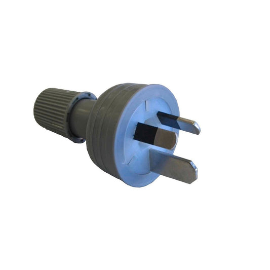 HPM 15A 3 Pin Grey Electrical Plug Top - PVC - Durable - 10mm Entry - Auzzistore