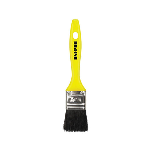 Uni Pro 35mm Bristle Varnish Brush - 100% Synthetic - Touch-Up Tool - Auzzistore