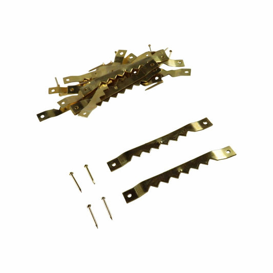 Everhang Brass Plated Picture Hanging Frame Claw 15 Pack Durable Steel
