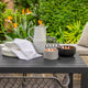 Santalum Estate Sandalwood Citronella Candle - Black Ceramic - 180mm x 90mm - Mosquito Repellent