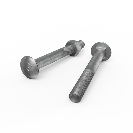 Zenith Cup Head Bolt - M10 x 90mm - Hot Dipped Galvanised - 25 Pack – view 2 - Auzzistore
