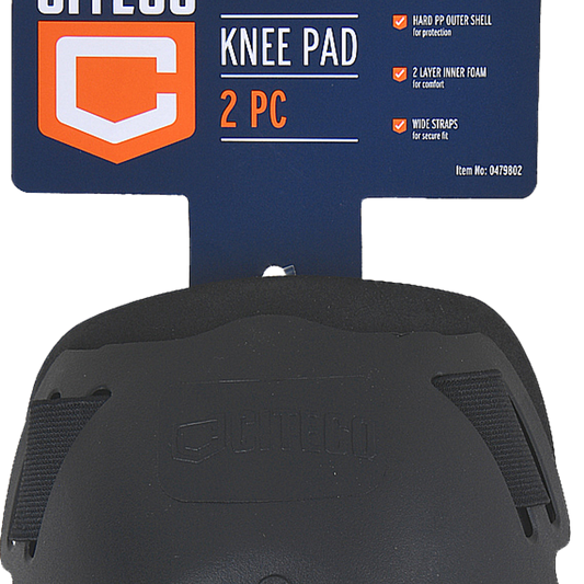Citeco Hardshell Knee Pads 2 Pack - 20mm x 10mm x 20mm - Durable Support - Auzzistore