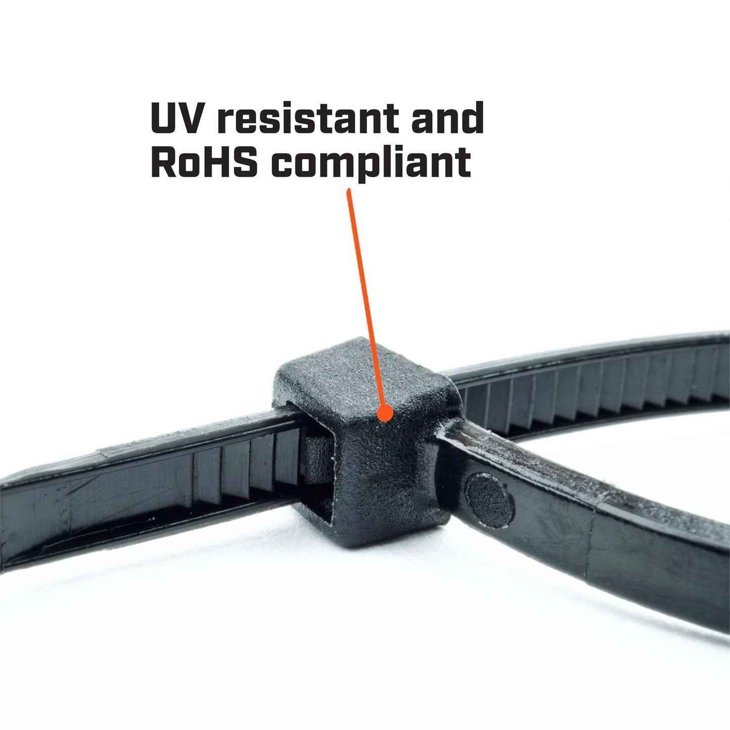 Crescent 200 X 4 6mm Black Cable Ties 100 Pack