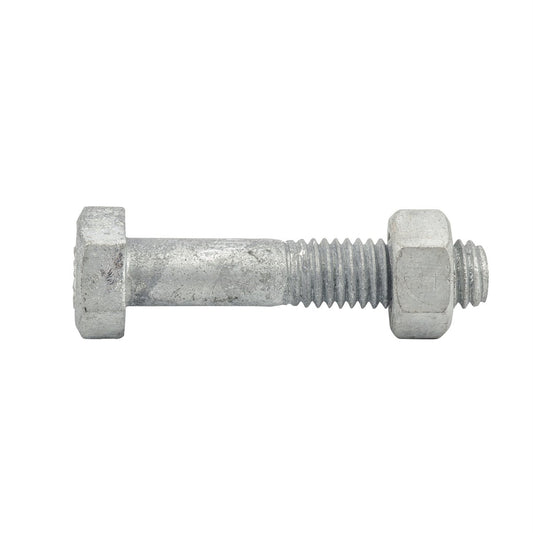 Zenith Hot Dip Galvanised Hex Head Bolts and Nuts M8 x 40mm 25 Pack – view 2 - Auzzistore