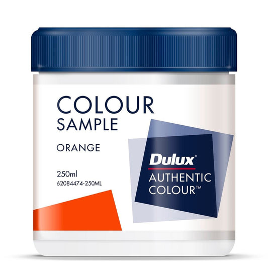 Dulux Sample Pot - 250ml - Orange - Water Based - Low Sheen - Auzzistore