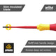 Wiha 5 Piece Insulated VDE Screwdriver Set - Red/Yellow - Ergonomic Design