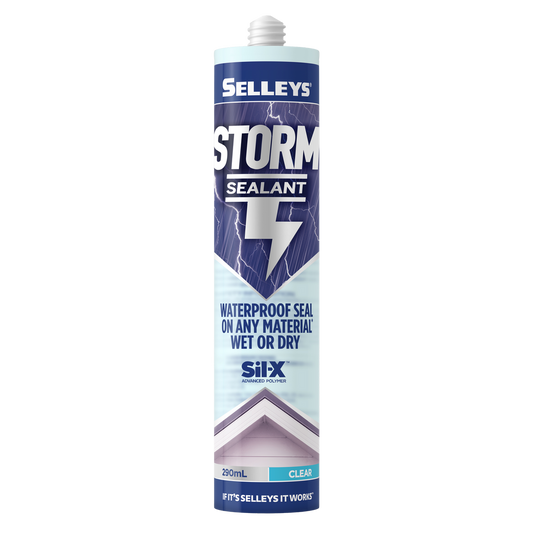 Selleys Clear Storm Sealant 290ml Waterproof Advanced Polymer Instant Seal