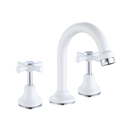 Shaw Mason White Basin Set - 290mm x 70mm x 195mm - Durable Brass Construction