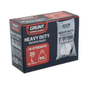 Grunt Ultra Heavy Duty Clean Up Bags - 90L - Tear Resistant - 20 Pack