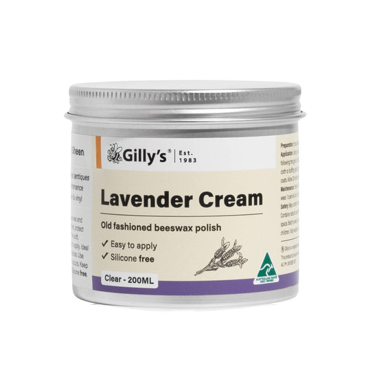 Gilly Stephenson Lavender Cream 200ml Wax Furniture Polish