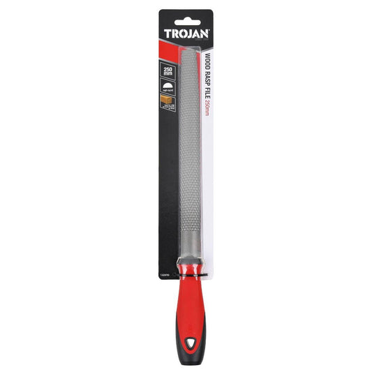 Trojan 250mm File Rasp - Wood Rasp File - Coarse Cut - Lightweight - Auzzistore