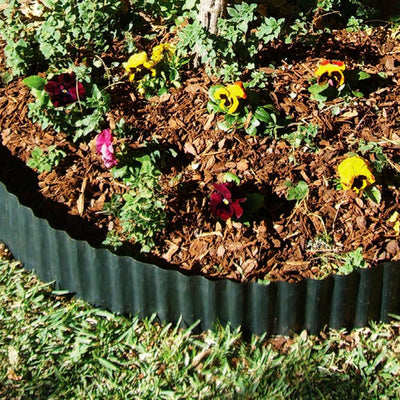 Jack Continuous Lawn Edge 150mm x 6m Green Plastic Weed Barrier