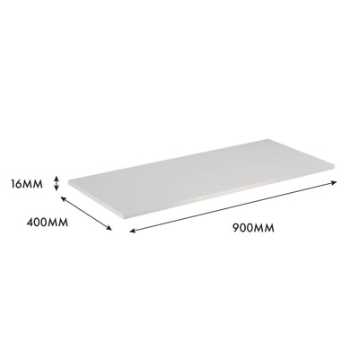 Flexi Storage Home Solutions White Matte Shelf 900mm Particle Board Durable
