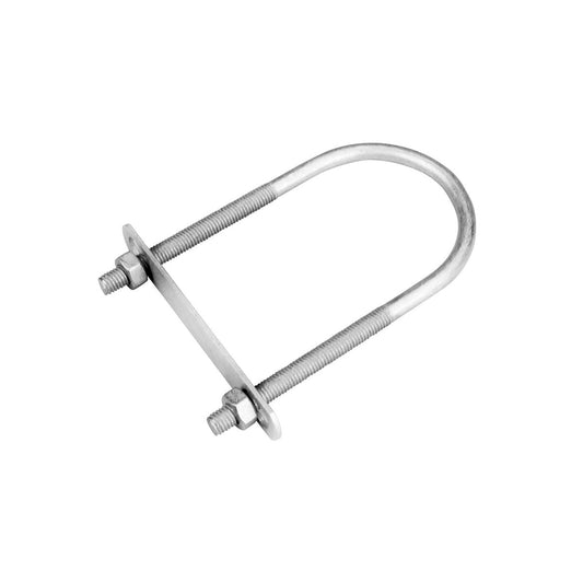 Pinnacle Galvanised U Bolt Double - M8 x 130 x 64mm - Corrosion Resistant - Auzzistore