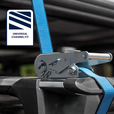 Grunt T Slot Roof Ratchet Tie Down - 25mm x 2m - 350kg Capacity - Universal Fit