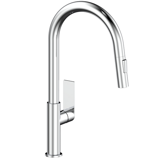 Mondella Chrome Rococo Pull Down Sink Mixer - 45mm x 435mm x 258mm - Lead-Free - Water-Saving – view 2