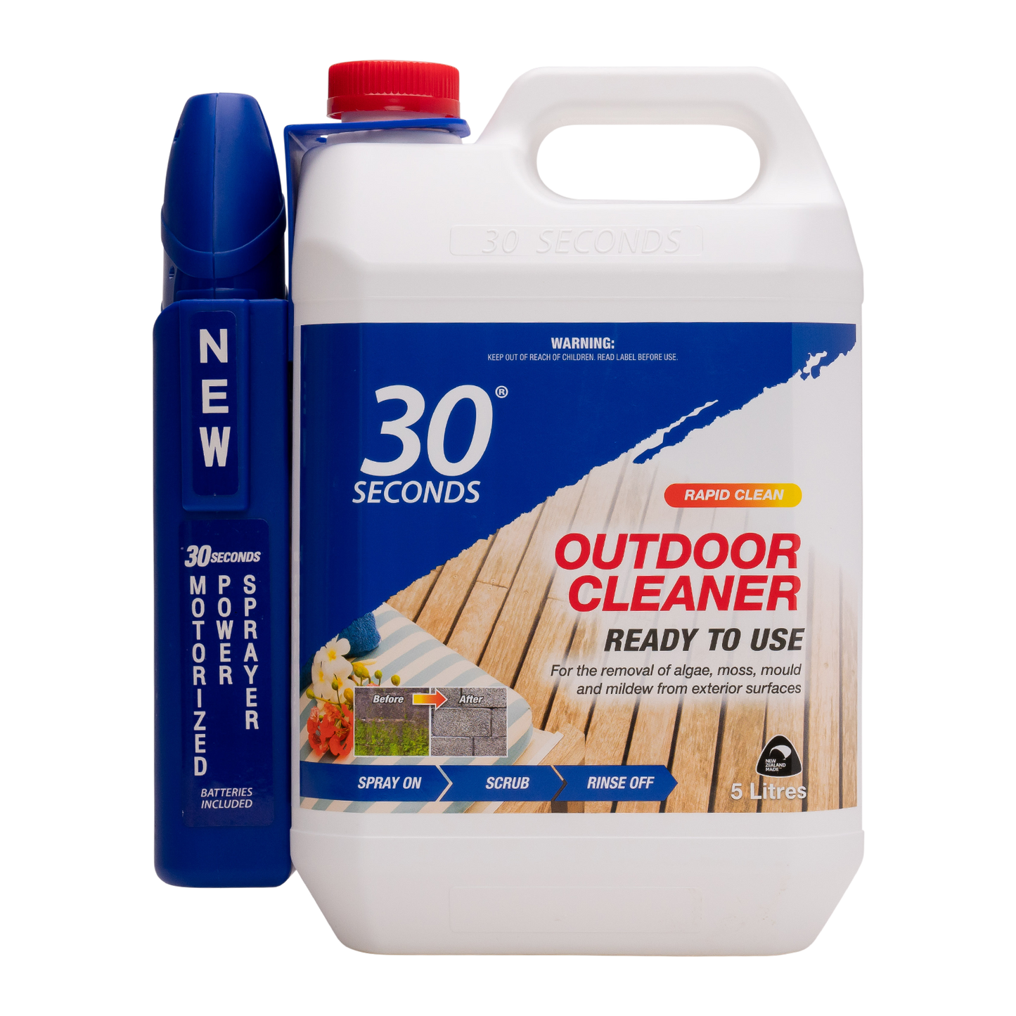 30 Seconds 5L Outdoor Cleaner With Power Sprayer