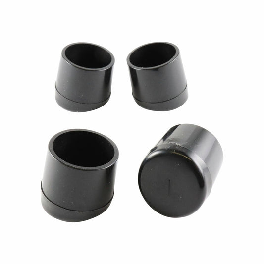 Surface Gard 22mm Black Angled Plastic Chair Tips 4 Pack - Auzzistore