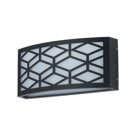Arlec Burly LED Bunker Light - 10W - 600 Lumen - IP44 Water Resistant - Matte Black