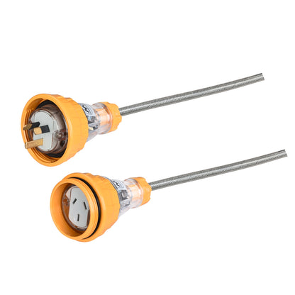 Cordtech 25m Ip66 Steel Braided Xhd Extension Lead