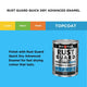 White Knight Rust Guard 1L Black Satin Enamel Paint - Quick Dry - Water-Based