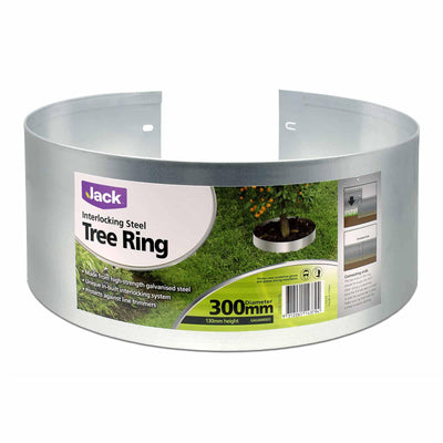 Jack Interlocking Steel Tree Ring - 300mm - Galvanised Steel - Durable