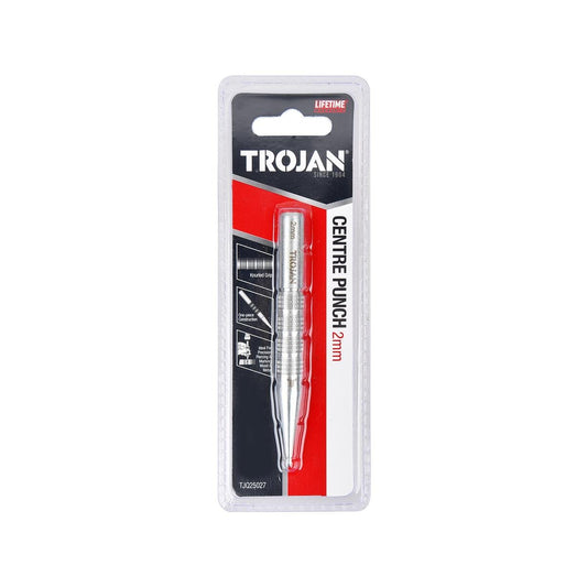 Trojan 2mm Centre Punch - Precision Tool for Wood & Metal - Durable Steel - Auzzistore