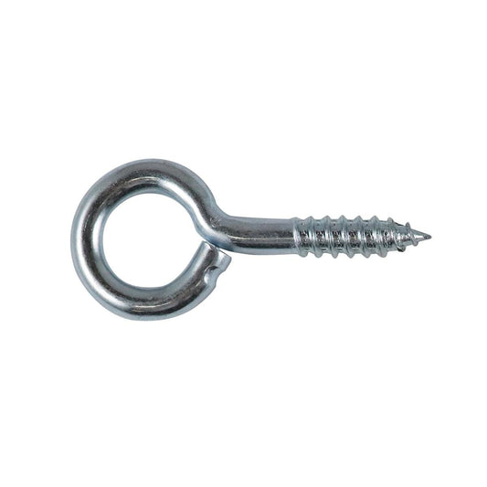 Everhang 20mm Black Screw Eye Hook 72439 - 10 Pack - Zinc Plated