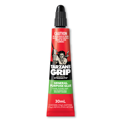 Tarzan S Grip 30ml General Purpose Adhesive - Clear - Fast Drying - Water Resistant