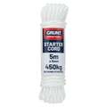 Grunt 5mm Starter Cord - White Nylon - Durable - UV Protected