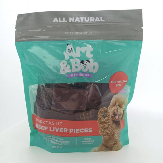 Art Bob Beef Liver Pieces Dog Treat - 200g - Natural - Training Aid