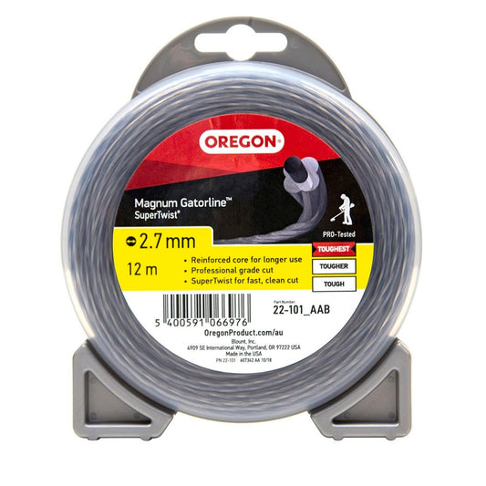 Oregon Supertwist Trimmer Line 7mm x 12m - Grey - Professional Grade - Auzzistore
